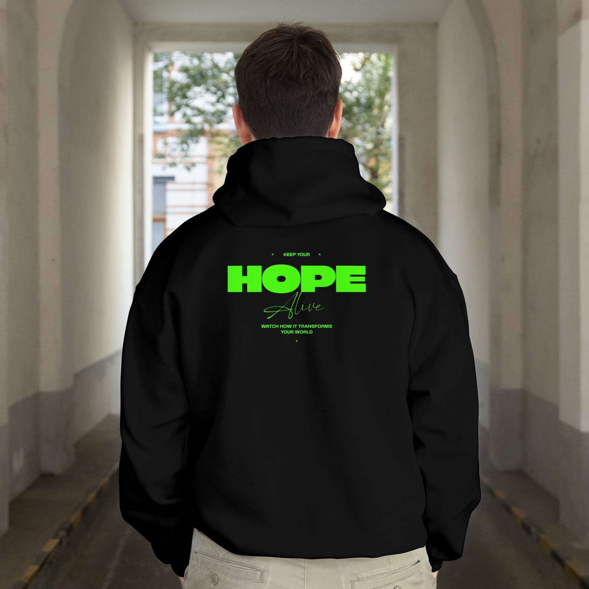Hope Hoodie - Neon Grøn - D - FORT