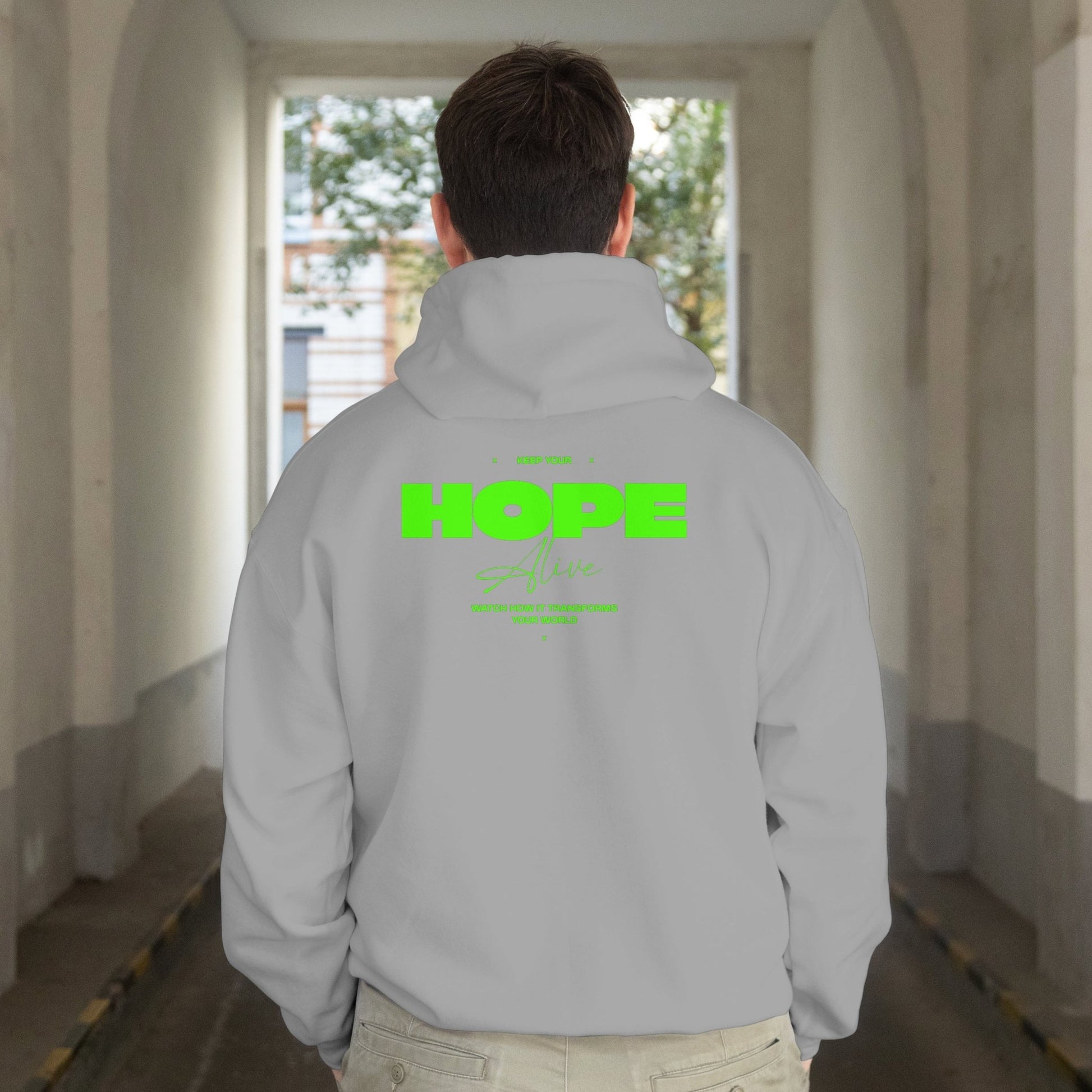 Hope Hoodie - Neon Grøn - D - FORT