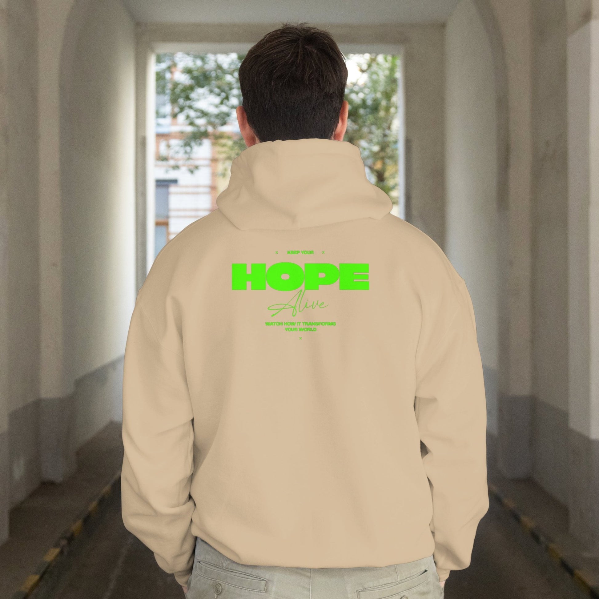 Hope Hoodie - Neon Grøn - D - FORT