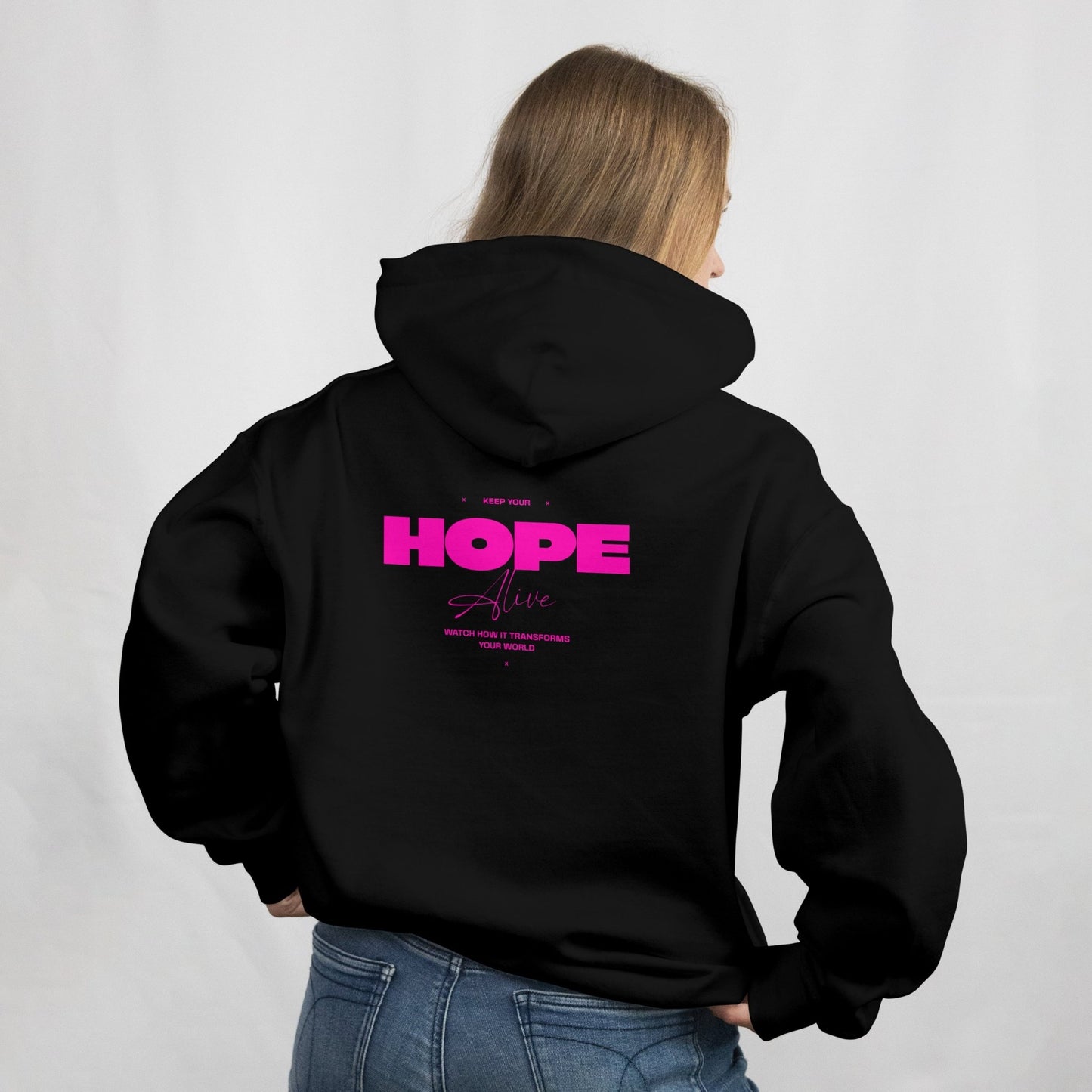 Hope Hoodie - Neon Pink - D - FORT